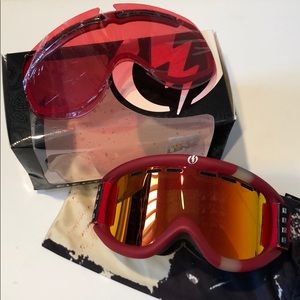 Electric EG5 Snow/Ski Red Mirror Goggle